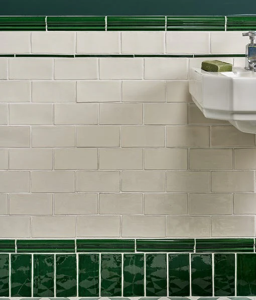 Architectural Olive Green Bead tile 2x20cm - Image 3