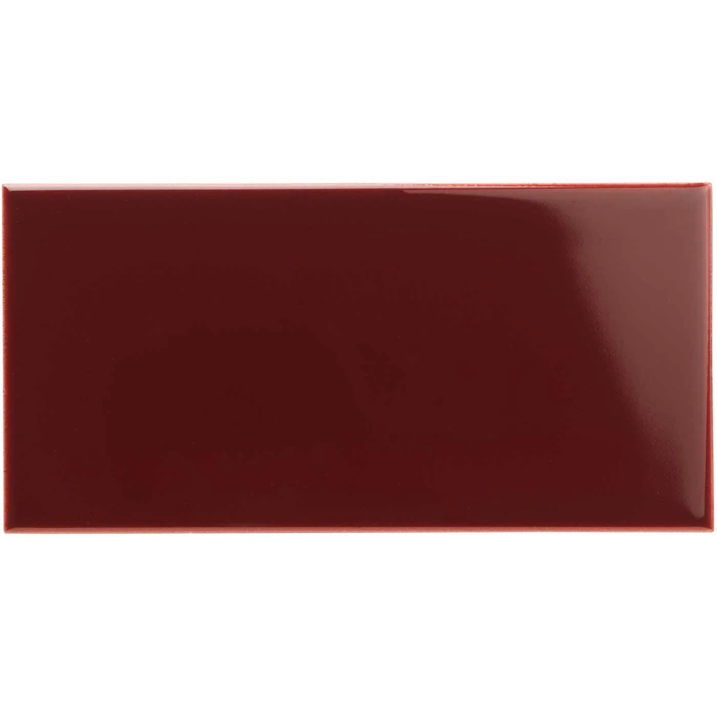 Burgundy Half Tile 15.2x7.5cm - Image 2