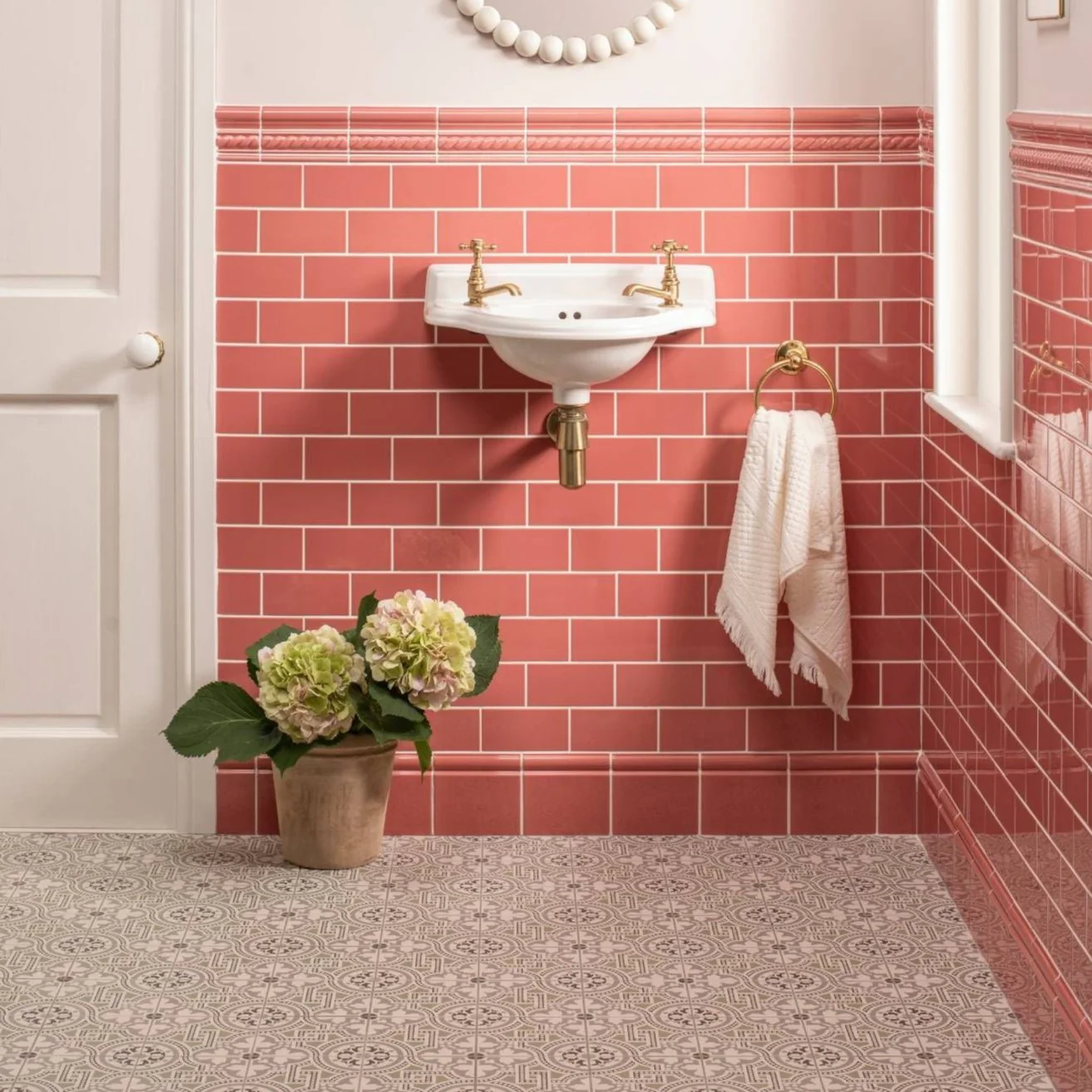 Duchy Pink Half Tile 15.2x7.5cm - Image 2