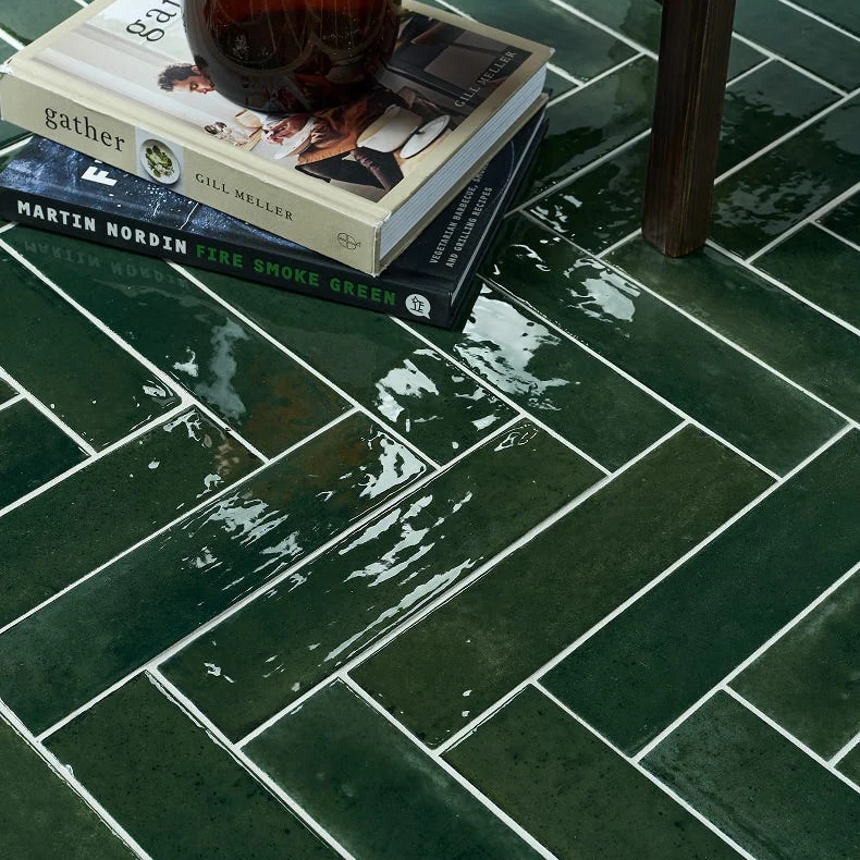 Foundry Novo Porcelain Irish Green Tile - 5.7 x 23.7cm - Image 2