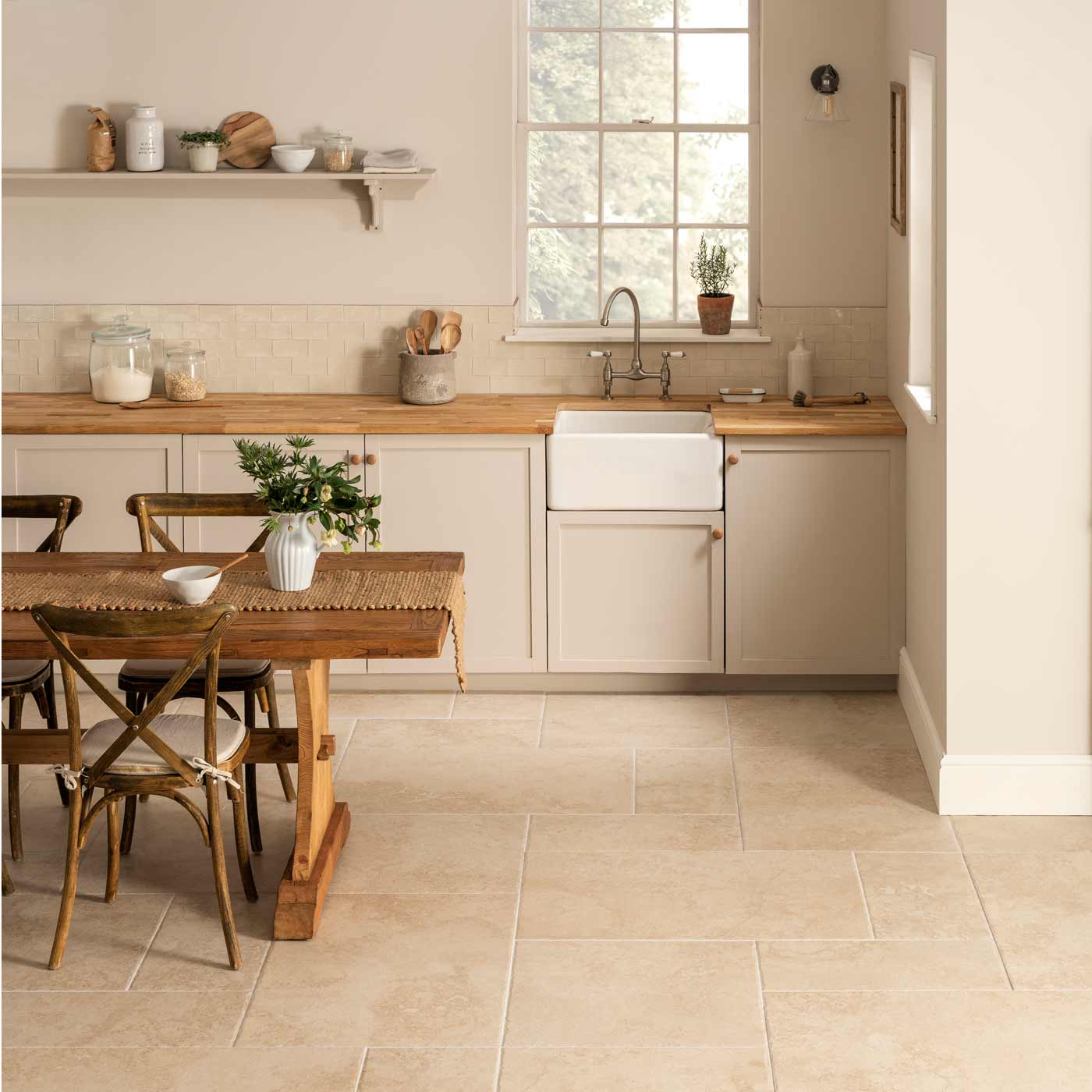 Hartland Abbey Beige floor tile 60x60cm - Image 4