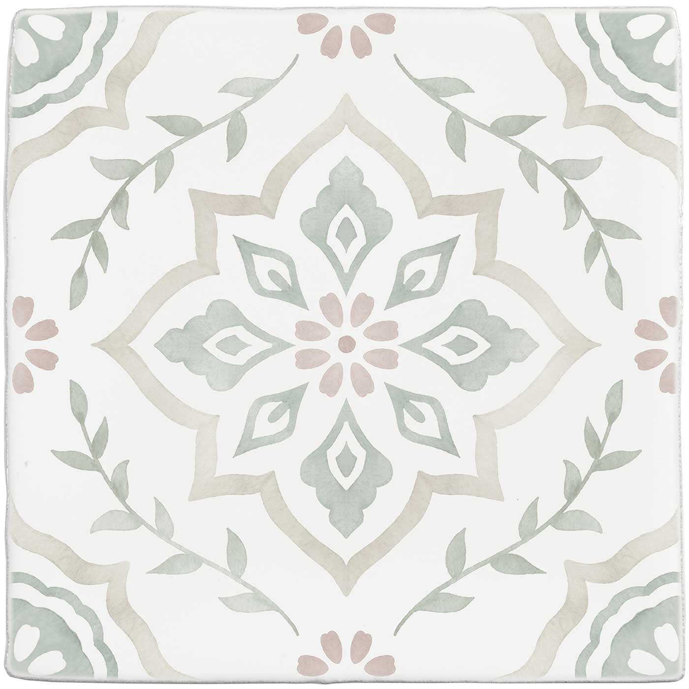 Jaipur Jasmine Wall Tile 13x13cm - Image 2