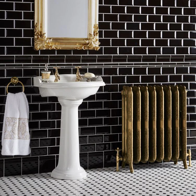Jet Black Skirting Tile 15.2x15.2cm - Image 3