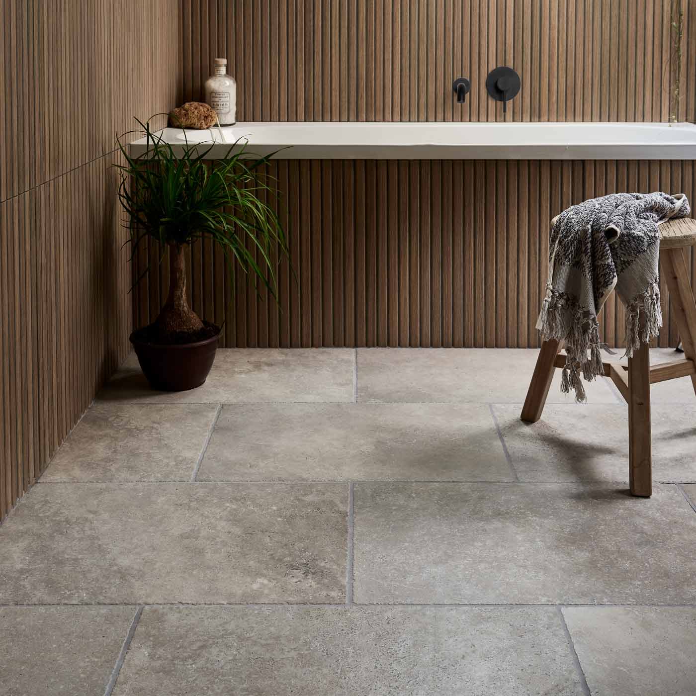 Kinfolk Teak Wood Slat tile 60x120cm - Image 3