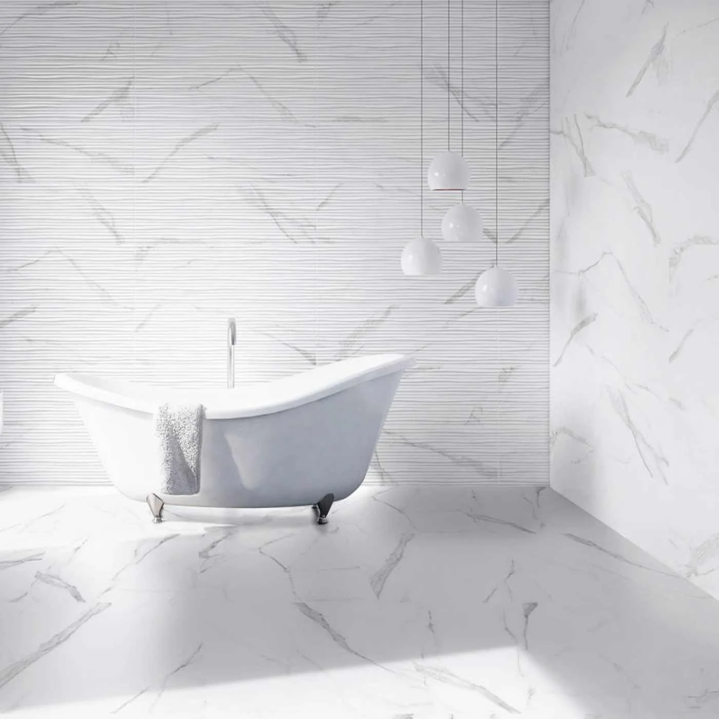 Olivia Grey Wave Decor 30x60cm - Image 3