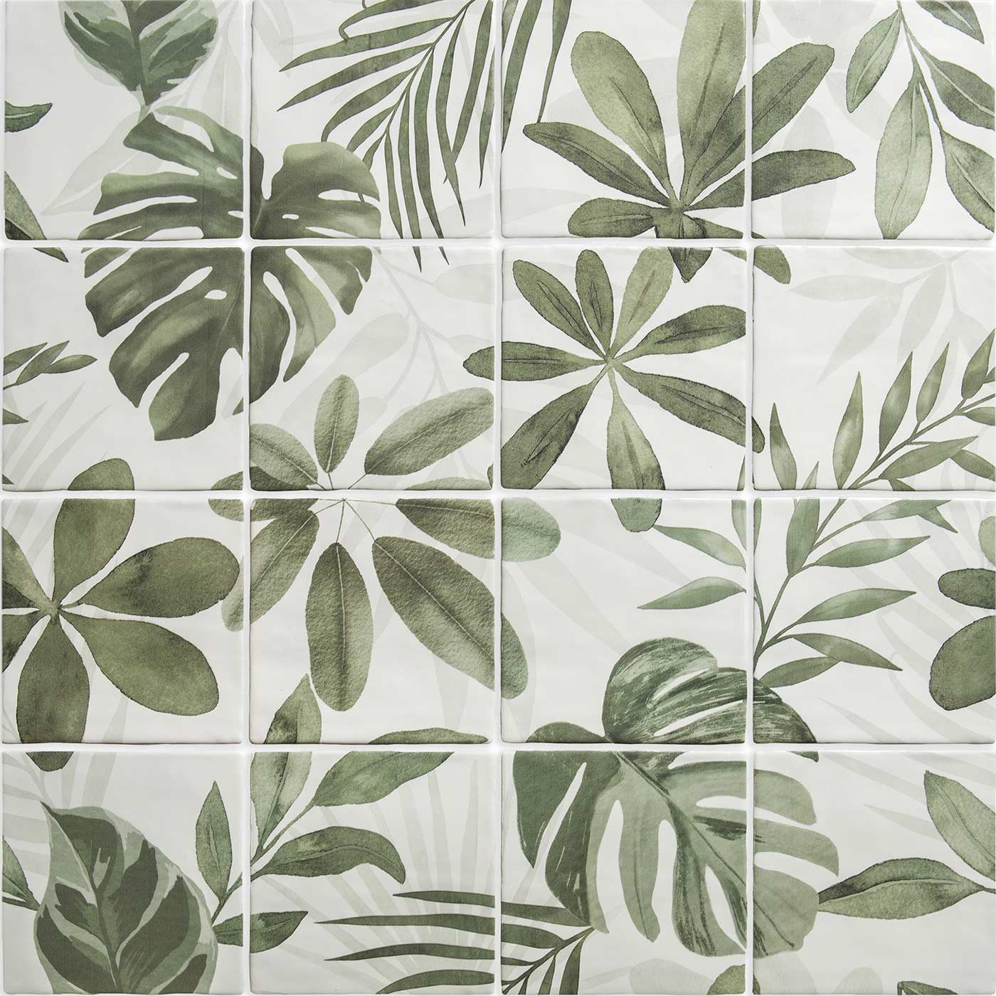 Jungle Grove 16-Tile Panel wall tile 52x52cm - Image 2
