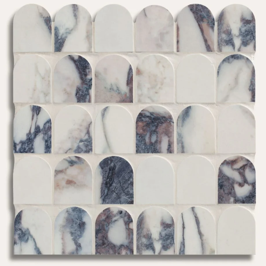 Savoy Novo Porcelain Matt Arch Mosaic - 29.5 x 30.5cm - Image 2